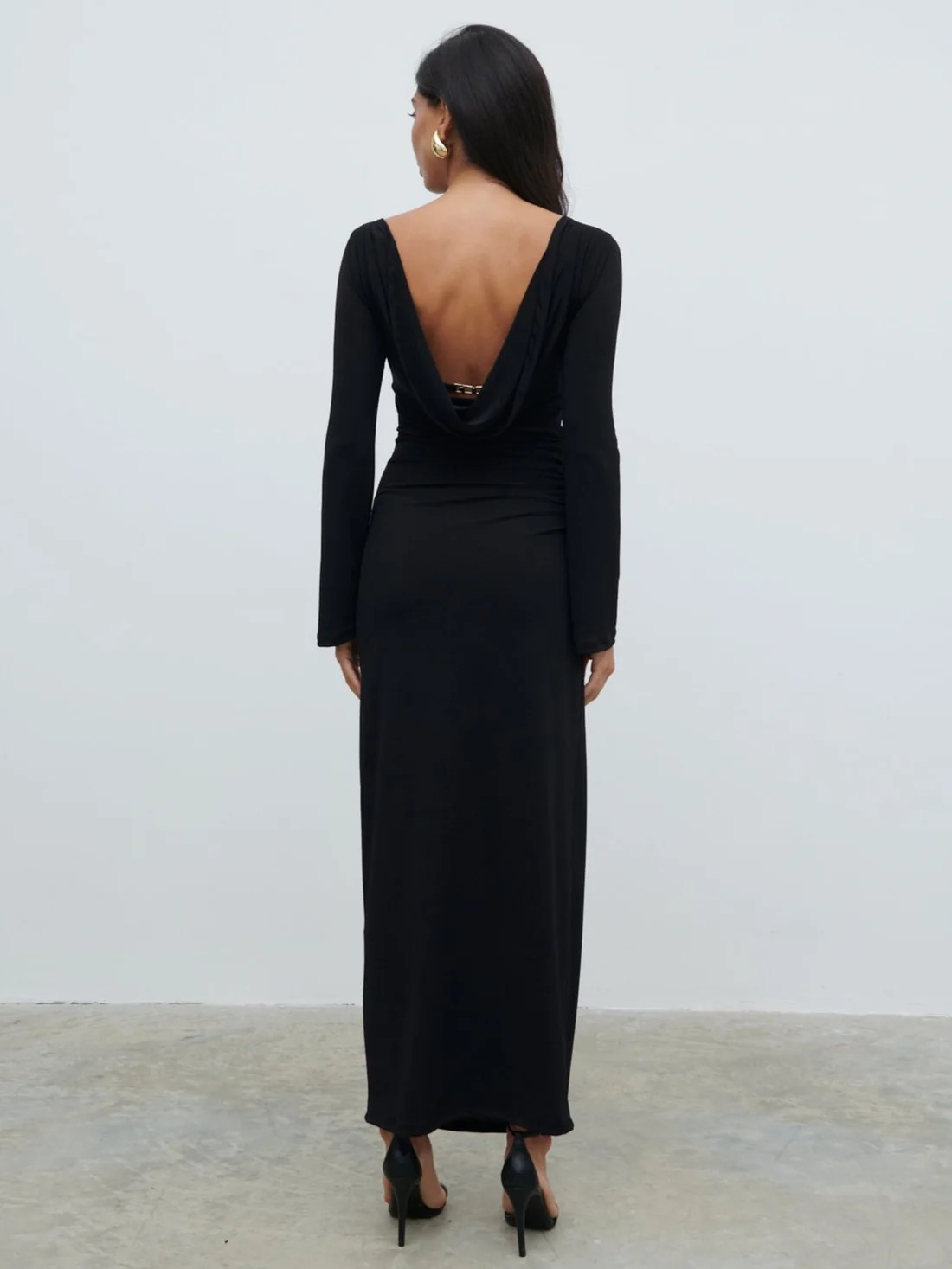 Hadley Cowl Back Jersey Maxi Dress | Pretty Lavish (UK)