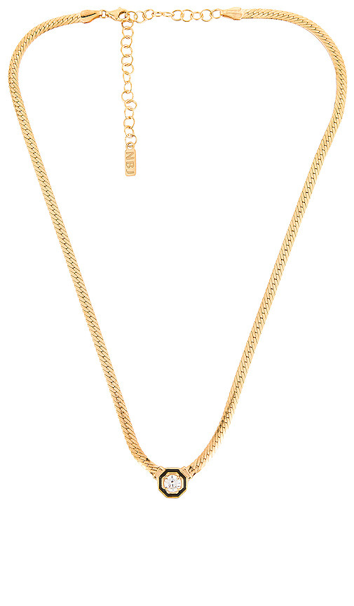 Natalie B Jewelry Erte Necklace in Metallic Gold. | Revolve Clothing (Global)