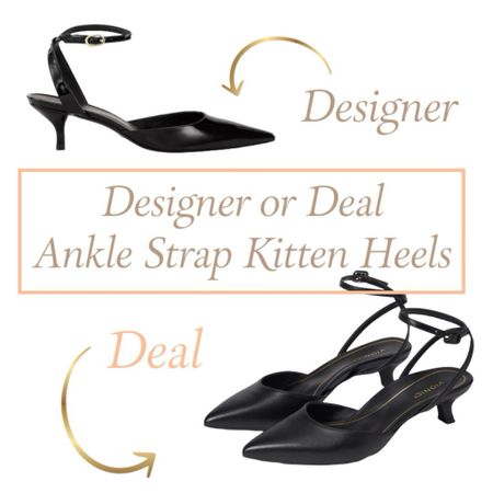 Designer or deal, kitten heels. 🌸 Kitten heels with an ankle strap are on trend for spring, love this chic style 💕❤️ 

#LTKworkwear #LTKshoecrush #LTKover40