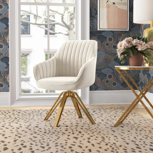 Surles 22.9'' Wide Velvet Swivel | Wayfair North America