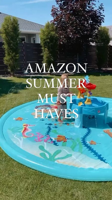 Amazon outdoor summer fun! 
Loving these viral reusable water balloons, this giant splash pad for $35, water blasters are great for the backyard or pool, and a water table is a must! 

#LTKSeasonal #LTKfamily #LTKkids