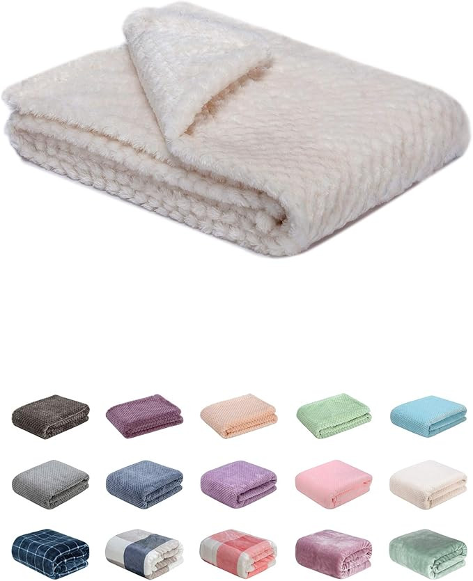 Fuzzy Blanket or Fluffy Blanket for Baby, Soft Warm Cozy Coral Fleece Toddler, Infant or Newborn ... | Amazon (US)