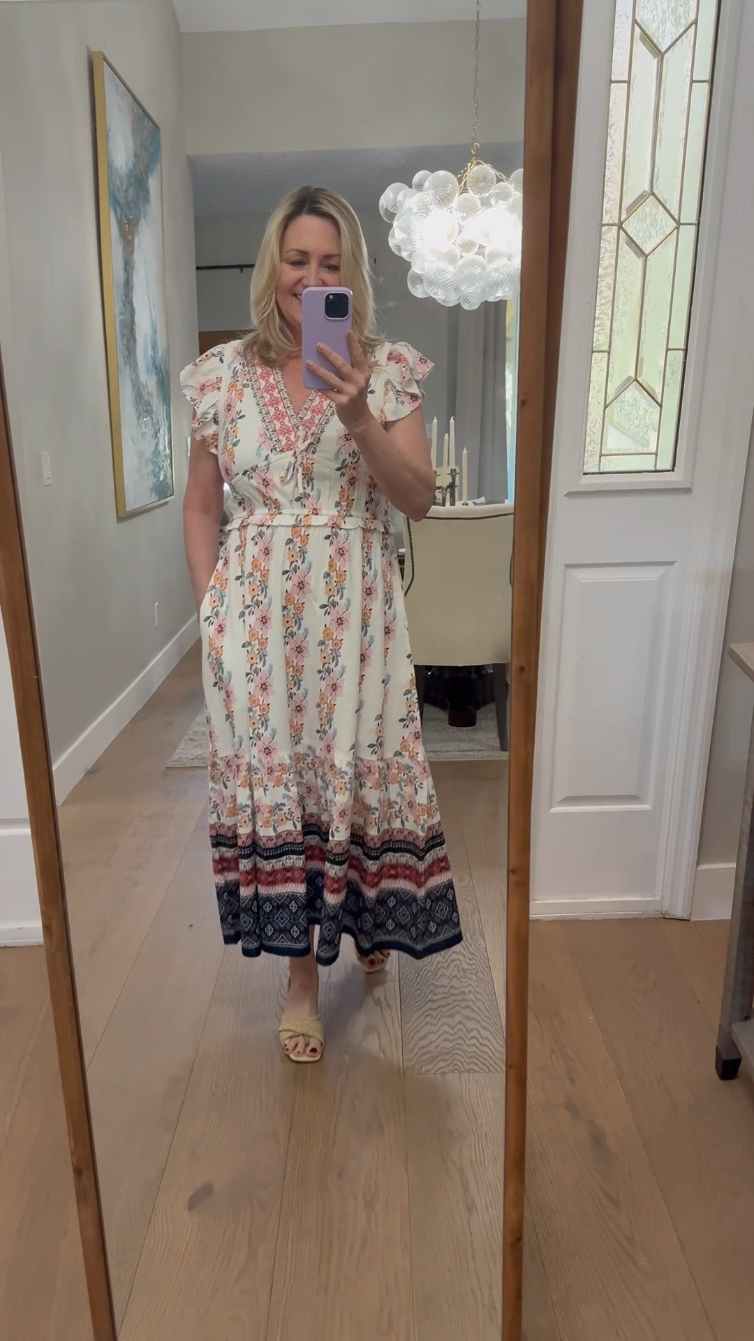 This cute spring dress would be great for Easter, graduation, or spring events. It’s a great @TJ Maxx find that has a Farm Rio vibe!  And love the cute Target wedges!

#LTKMidsize #LTKOver40 #LTKootd