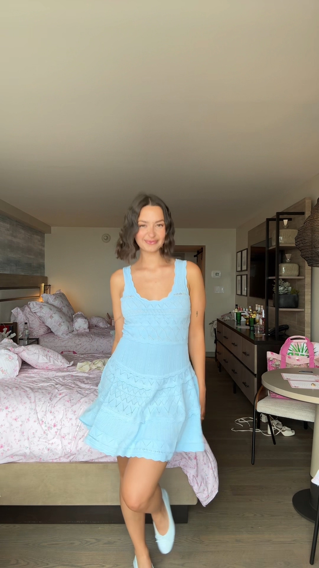 ronelle pointelle scallop mini dress kelseykotzur on LTK