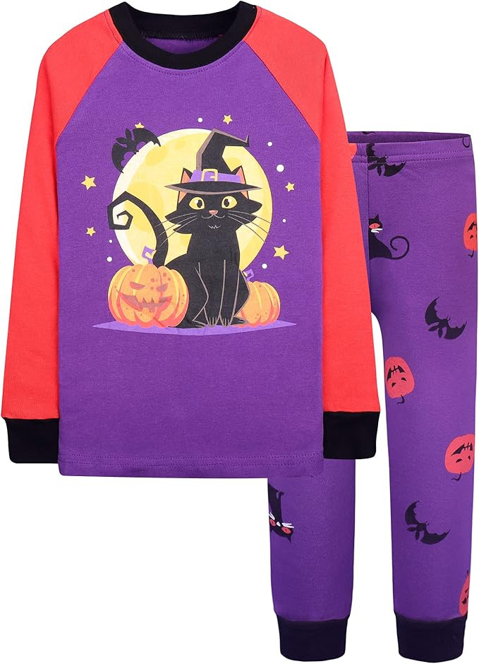DAUGHTER QUEEN Kids Halloween Pajamas Size 18Months-12Years | Amazon (US)