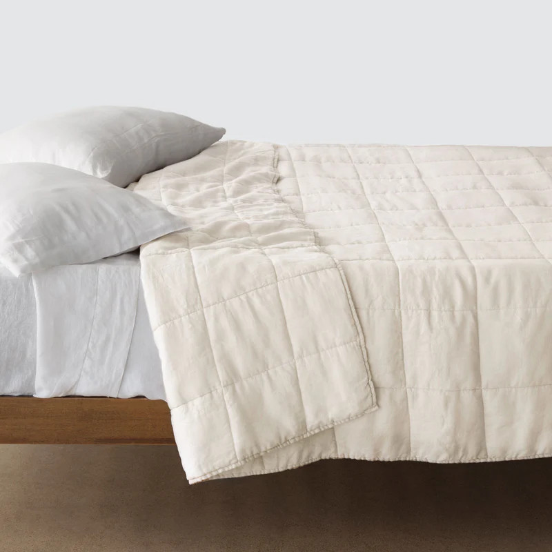 Stonewashed Linen Quilt | The Citizenry