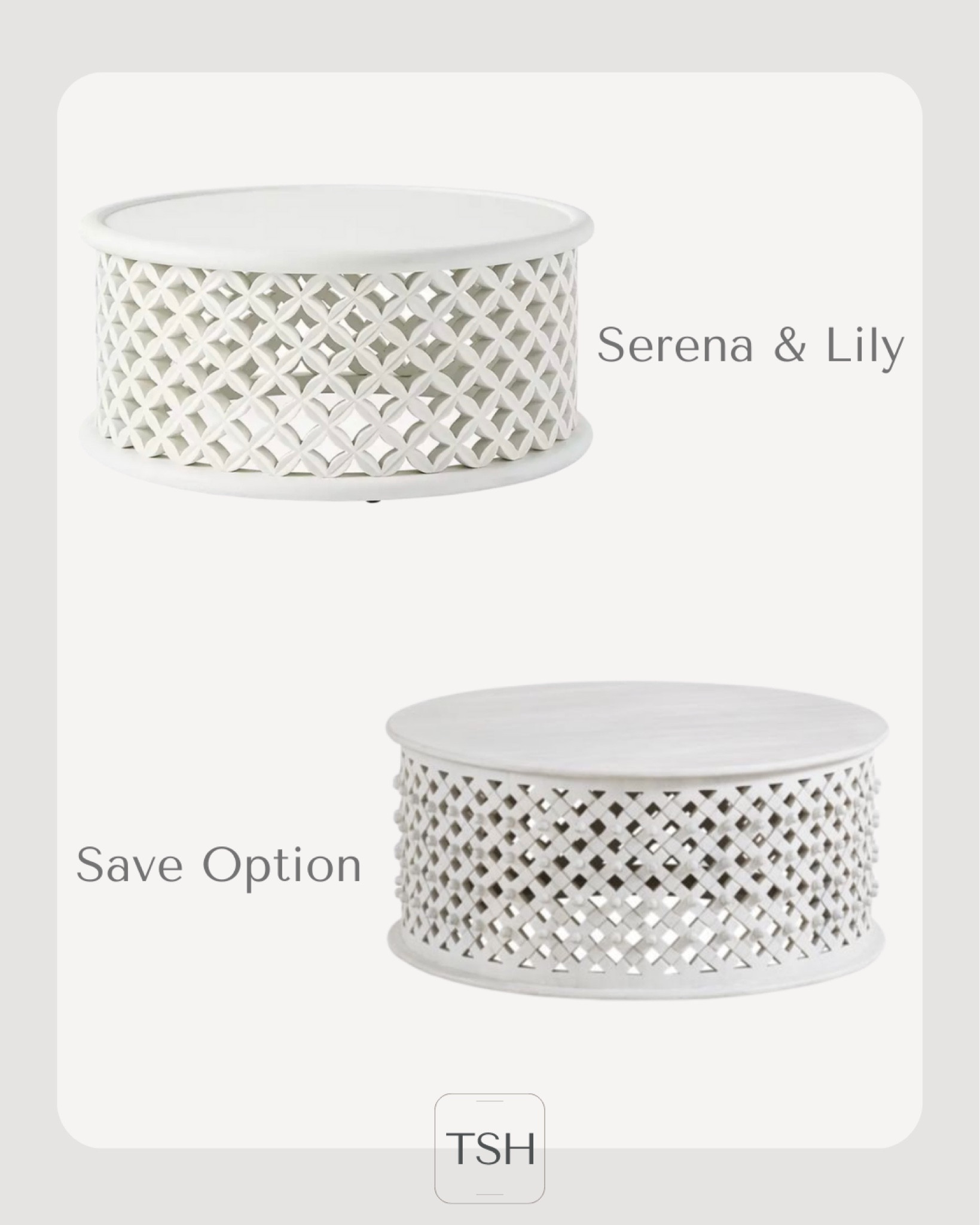 This white coffee table is a great dupe for the Serena and Lily Bamileke coffee table  

#LTKstyletip #LTKhome #LTKFind