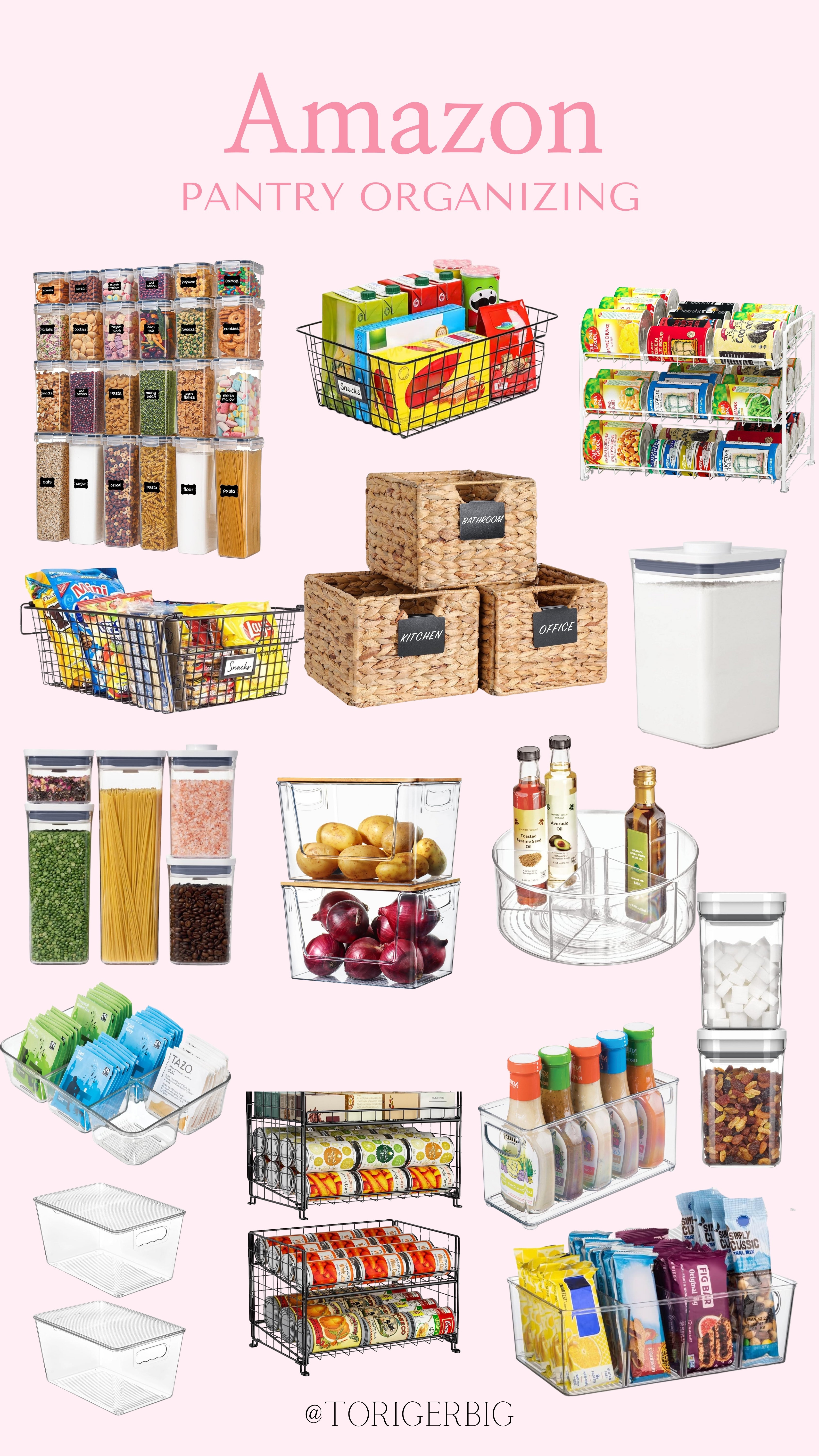 Some great items to help with your pantry organizing. #amazon #pantry #organizing 

 #LTKHome #LTKFindsUnder50 #LTKFindsUnder100