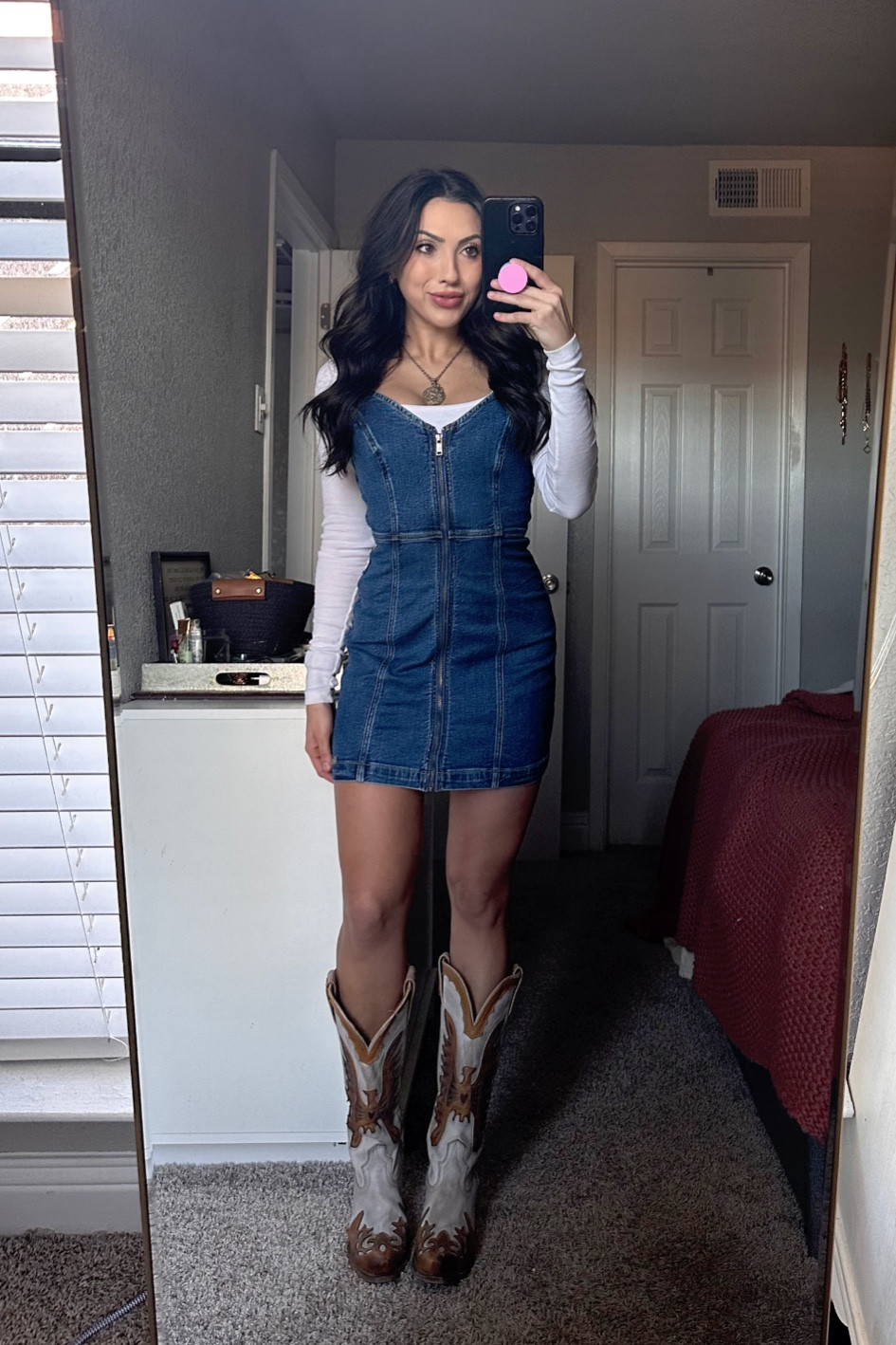 This is one of the comfiest jean dresses that I own. Cute to add a layer underneath or wear on its own. The adjustable straps are a plus to allow for the perfect fit! Currently on SALE 🥰 Wearing a size XS for reference. 

#LTKfindsunder50 #LTKsalealert #LTKstyletip