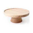 Better Homes & Gardens Rubber Wood Cake Stand, 12.52IN Dia x 5IN H, 3.9 lb, Natural Wood Color - ... | Walmart (US)