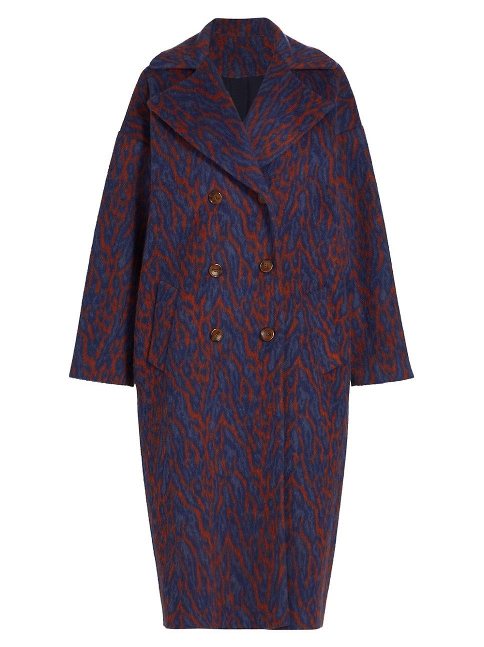Marianna Jacquard Wool-Blend Coat | Saks Fifth Avenue
