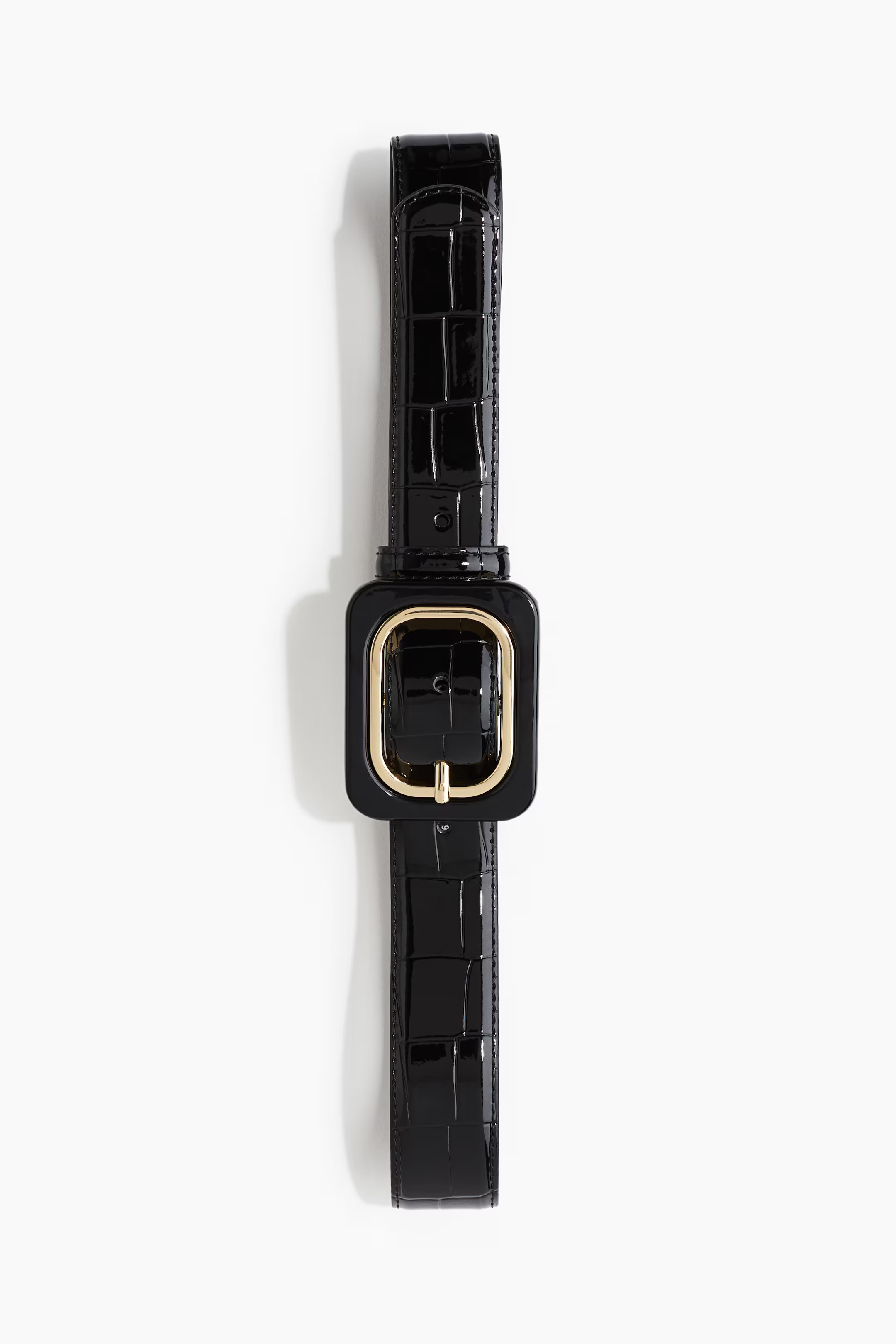 Patent waist belt - Black - Ladies | H&M GB | H&M (UK, MY, IN, SG, PH, TW, HK)