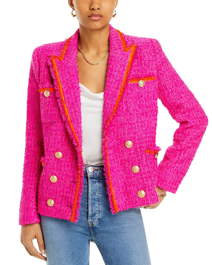 Alectra Peak Lapel Textured Jacket | Bloomingdale's (US)