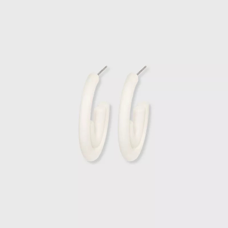 Tubular Sprayed Double Hoop Earrings - Universal Thread™ | Target