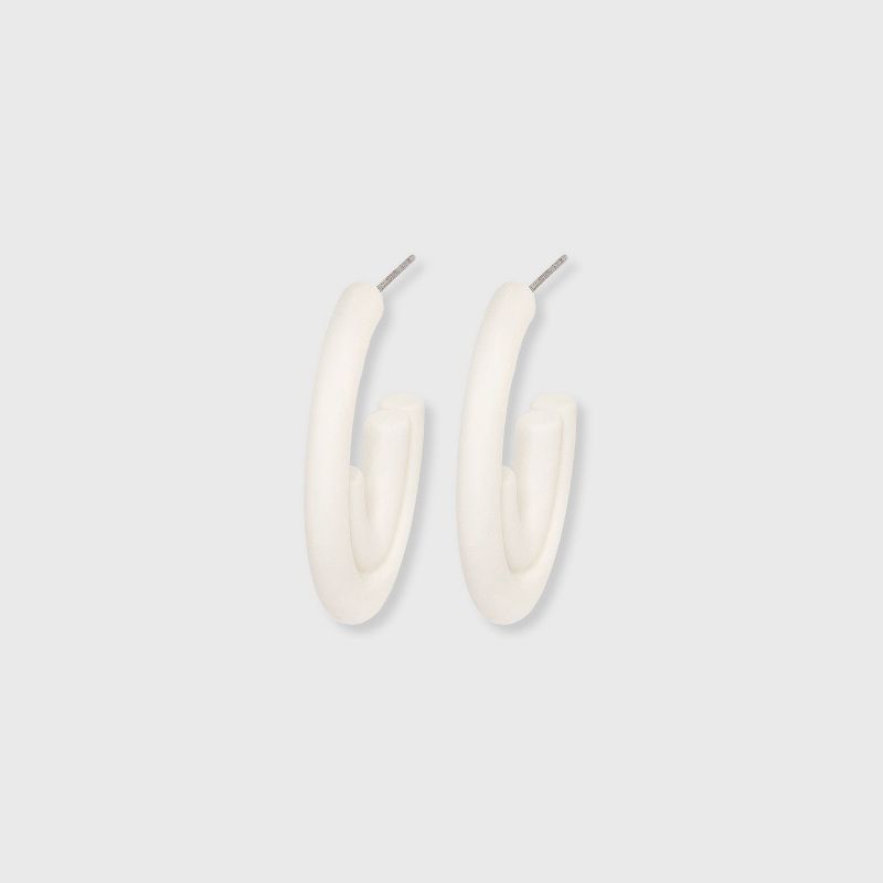 Tubular Sprayed Double Hoop Earrings - Universal Thread™ | Target