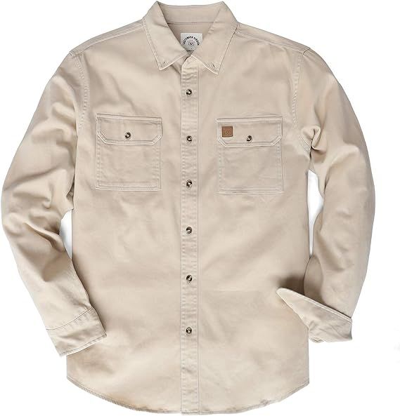 Dubinik® Denim Shirt Men Mens Denim Shirts Long Sleeve Mens Denim Button Down Shirt Cotton Regul... | Amazon (US)