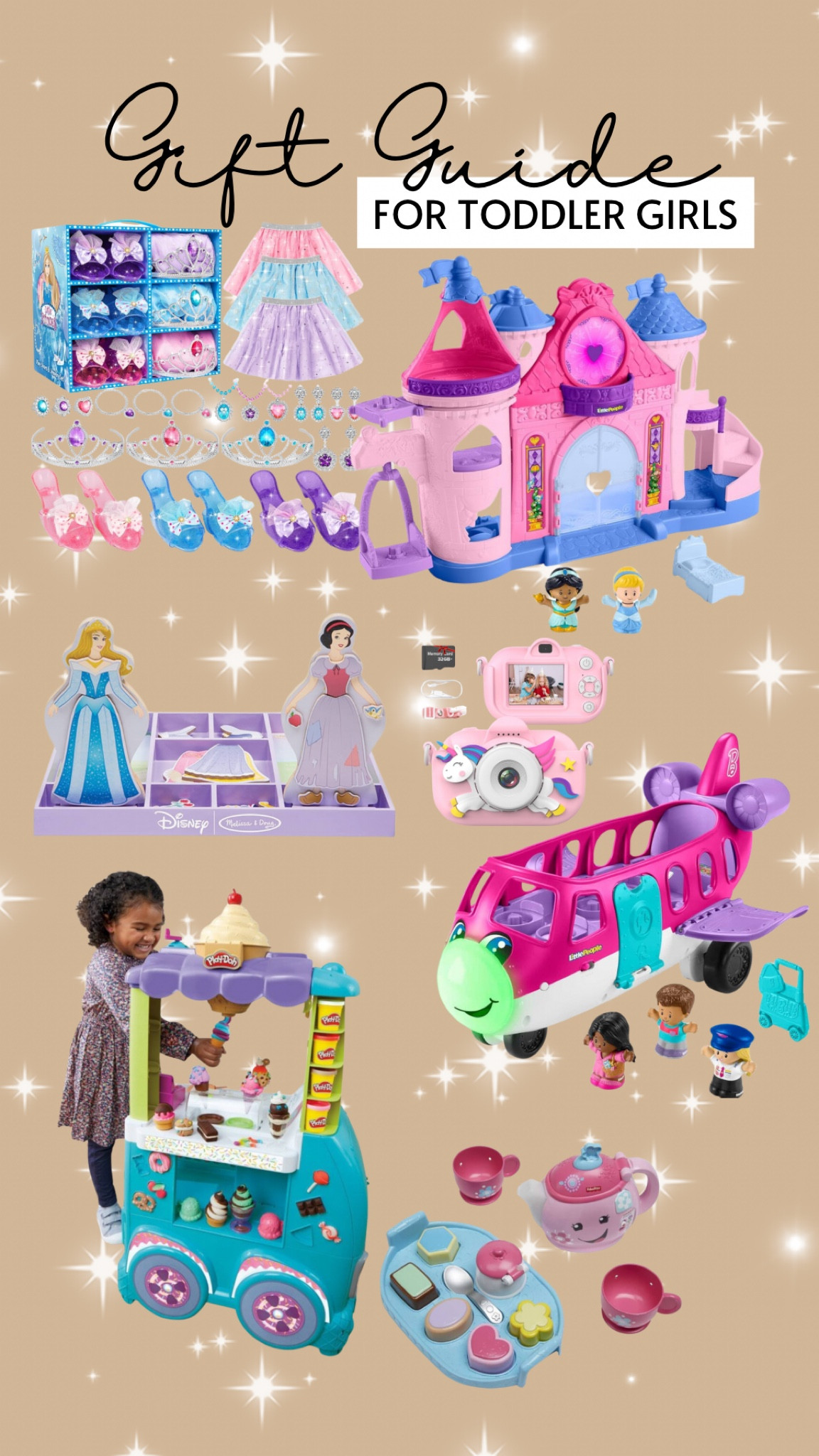Shop this toddler girl gift guide!
These toys were my daughter’s favorites in her toddler years!
You can’t ever go wrong with dress-up, little people, and playdoh!

#LTKGiftGuide #LTKKids #LTKCyberWeek