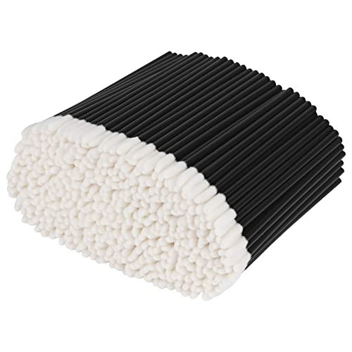 500PCS Lip Wands Applicators Disposable - Vaincre Lip Brush, Lipstick Lint Free Brush Makeup Gloss Wands, Makeup Applicator Beauty Tool Kits Black | Amazon (US)