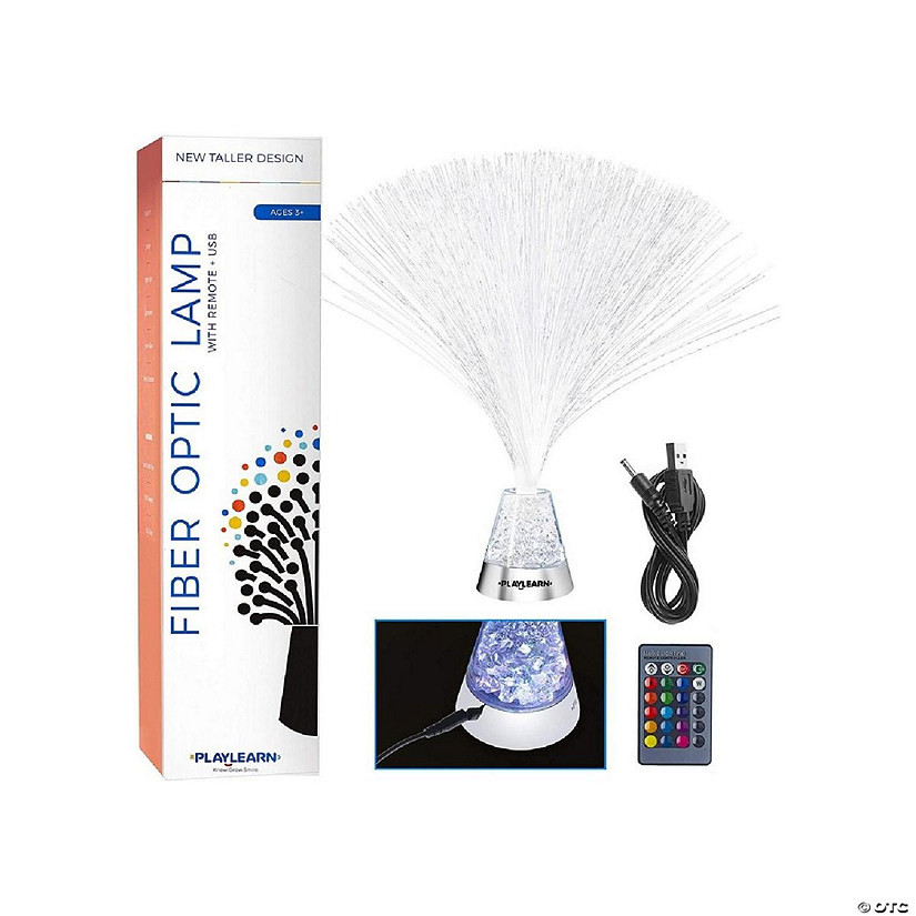 Playlearn 14-in LED Fiber Optic Lamp with Remote | Oriental Trading Company
