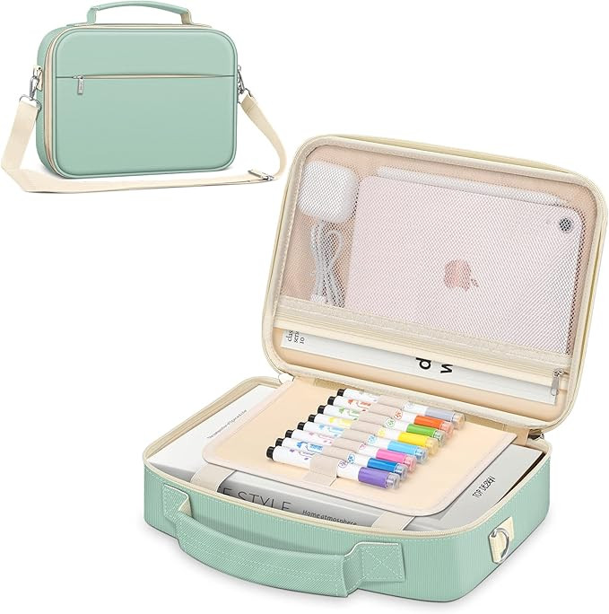 FINPAC Large Bible Cover w/Shoulder Strap, Carrying Book Case Church Bag Bible Protective w/Pen S... | Amazon (US)