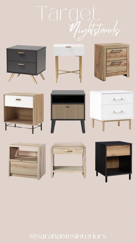 My favourite nightstands from Target. Some are on sale too! 
#targethome #targetsale #bedroomfurniture #bedroomdesign #nightstands

#LTKstyletip #LTKhome #LTKsalealert
