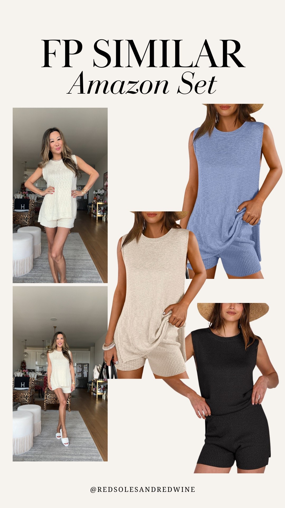 Free People similar set from Amazon for a steal! Comes in tons of colors. Matching set, Amazon finds, Amazon set, free people set

#LTKStyleTip