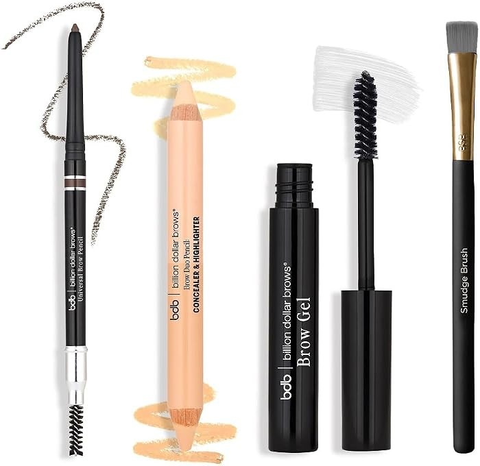 Billion Dollar Brows Best Sellers Kit 4 Piece Eyebrow Makeup Starter Set | Amazon (US)