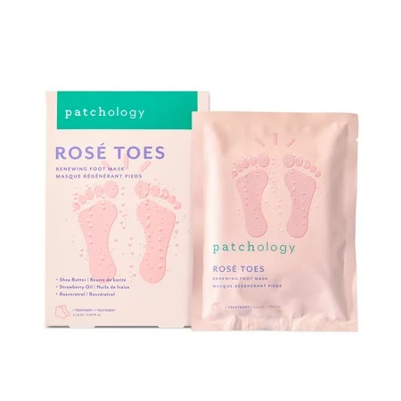 Patchology Rosé Toes-Renewing & Protecting Foot Mask Socks, Single | Walmart (US)