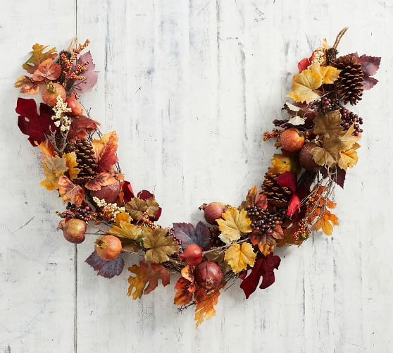 Faux Pomegranate & Pinecone Garland | Pottery Barn (US)