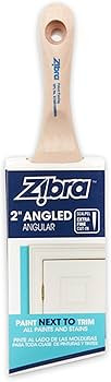 Zibra PB200LCS Precision Detail Paint Brush, Contractor-Grade Angled Paint Brush for Trim and Fur... | Amazon (US)