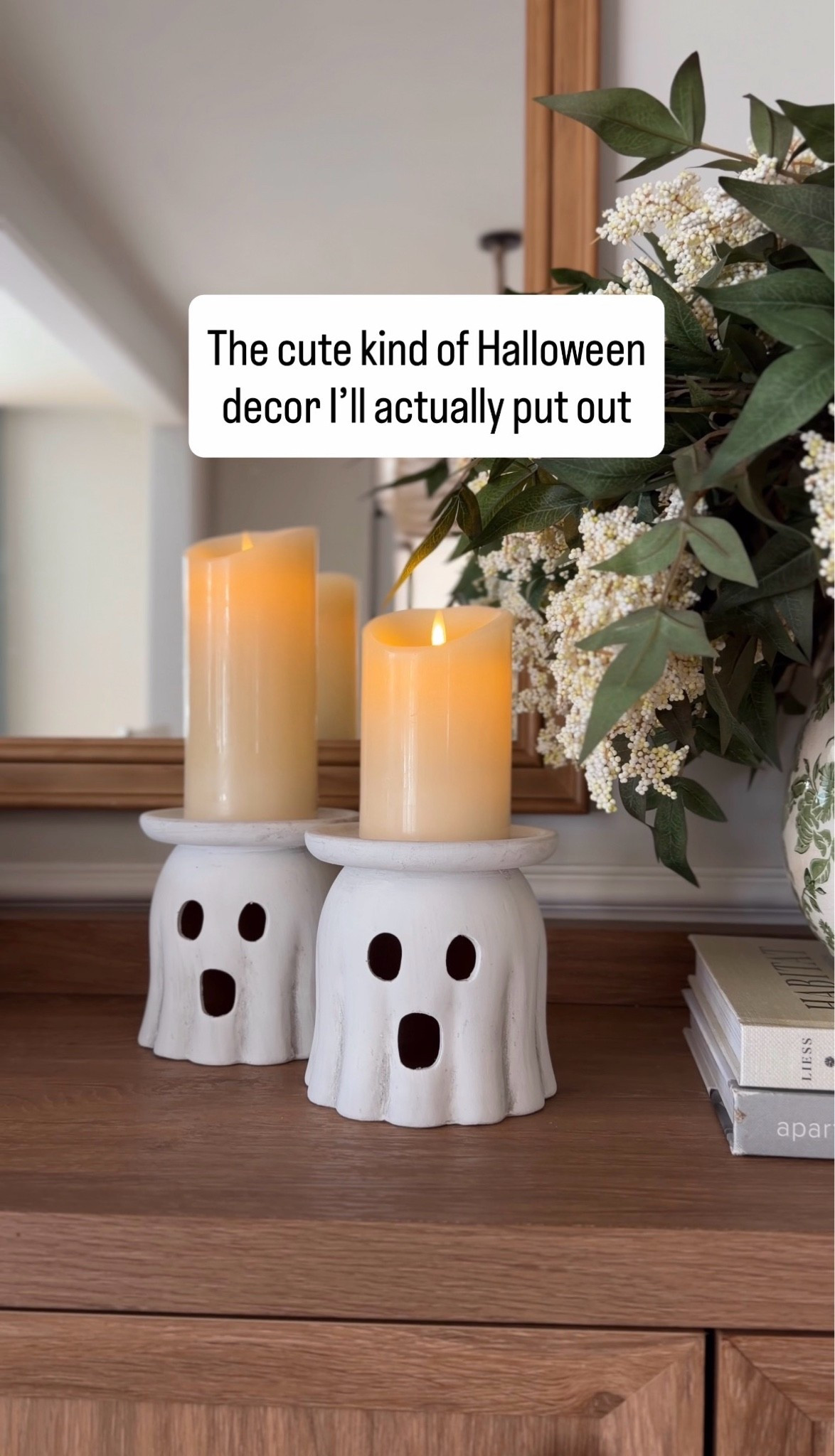 These ghost candle holders are something I’ll actually put out this year. They don’t feel cheap and give the cutest ambiance.

#LTKHome #LTKSeasonal