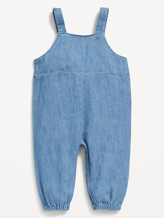 Scallop-Trim Overalls for Baby | Old Navy (US)