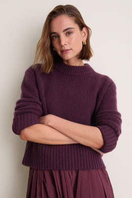 Plum Cashmere Pearce Crewneck | Tuckernuck (US)