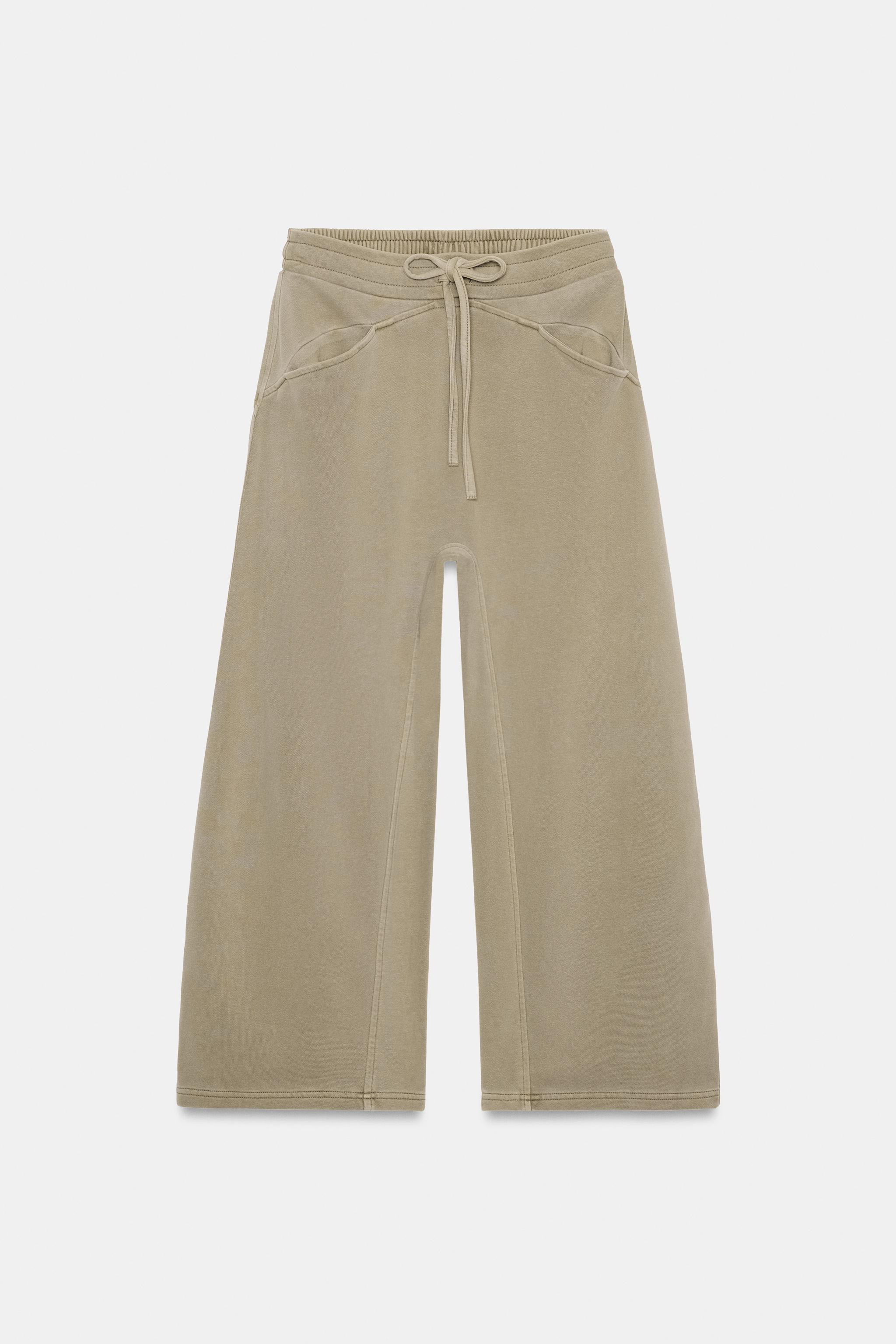 WASHED EFFECT FLEECE PANTS | Zara US