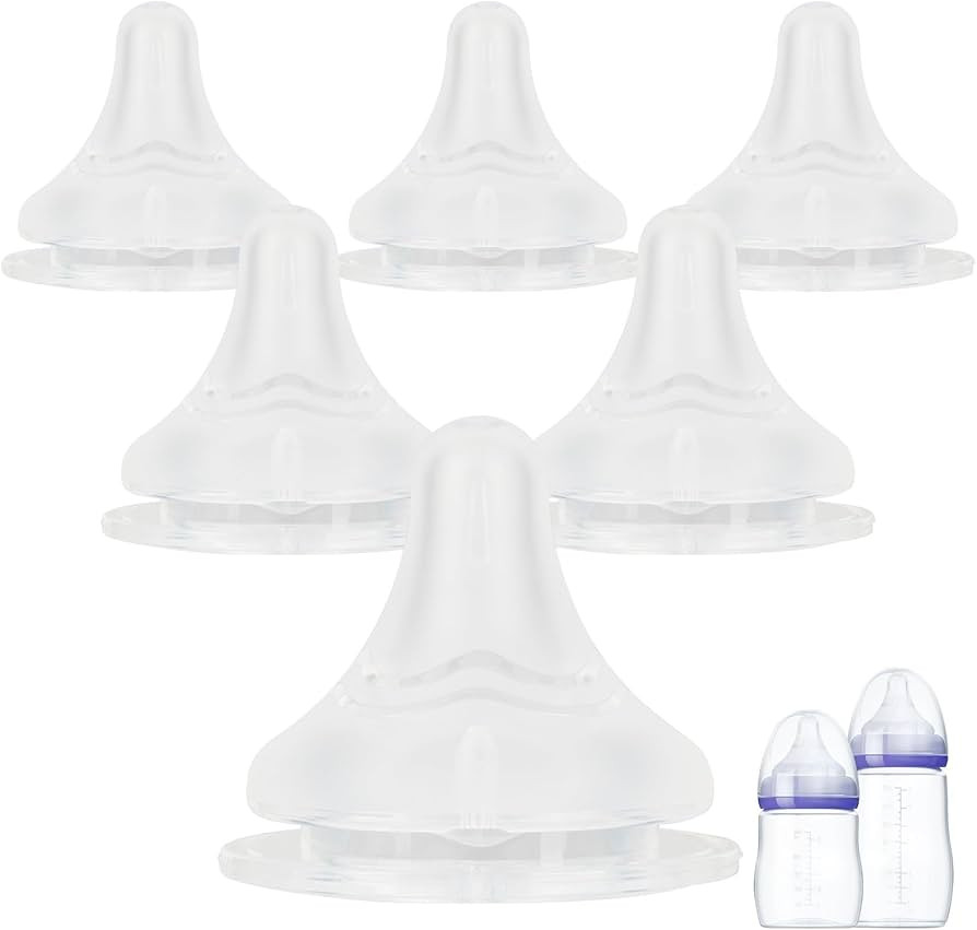 Silicone Nipples for Lansinoh Baby Bottle, Size S,Replacement Bottle Nipple,1m+,Slow Flow, 6 Coun... | Amazon (US)