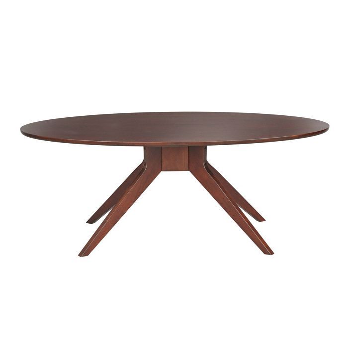 Stratos Oval Coffee Table Brown - Angelo Home | Target