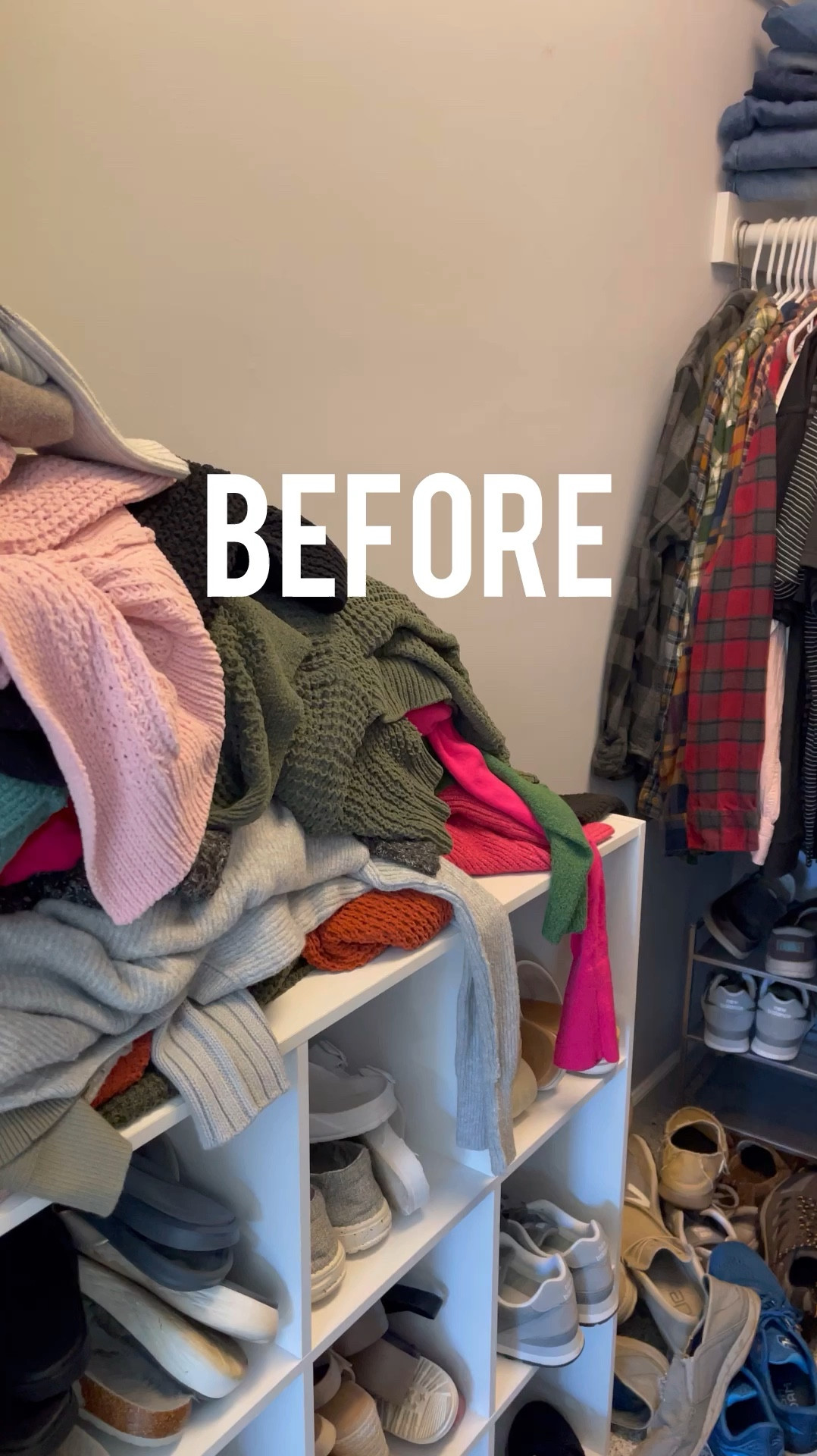 I love the way this simple addition changed my closet and made it better for me to organize and store my sweaters and shoes. #organization #storage #closet #target #home 

#LTKHome
