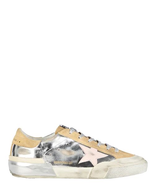 Golden Goose Superstar Metallic Leather Low-Top Sneakers | Shop Premium Outlets