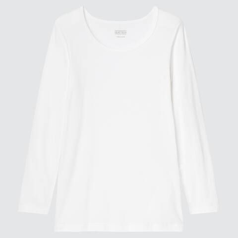 Kids HEATTECH Scoop Neck Long Sleeved Thermal Top | UNIQLO (UK)