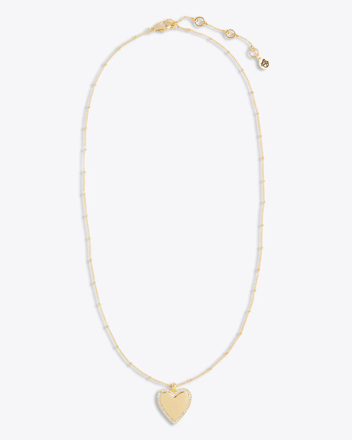 Pave Heart Necklace | Draper James (US)