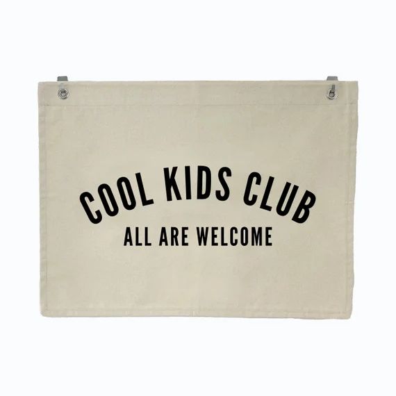 Cool Kids Club All Are Welcome Canvas Banner  Baby Nursery - Etsy | Etsy (US)