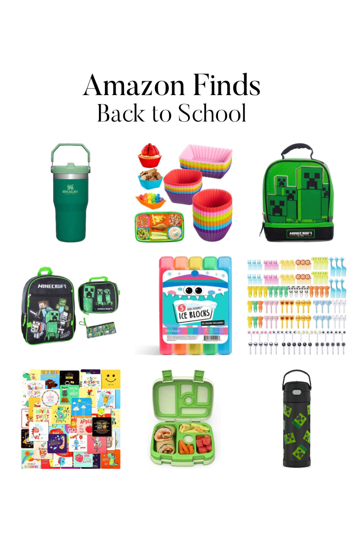 Amazon back to school finds, lunchboxes, backpacks, Stanley cups, school supplies, kids style,  for the boys. 

#LTKfamily #LTKBacktoSchool #LTKkids