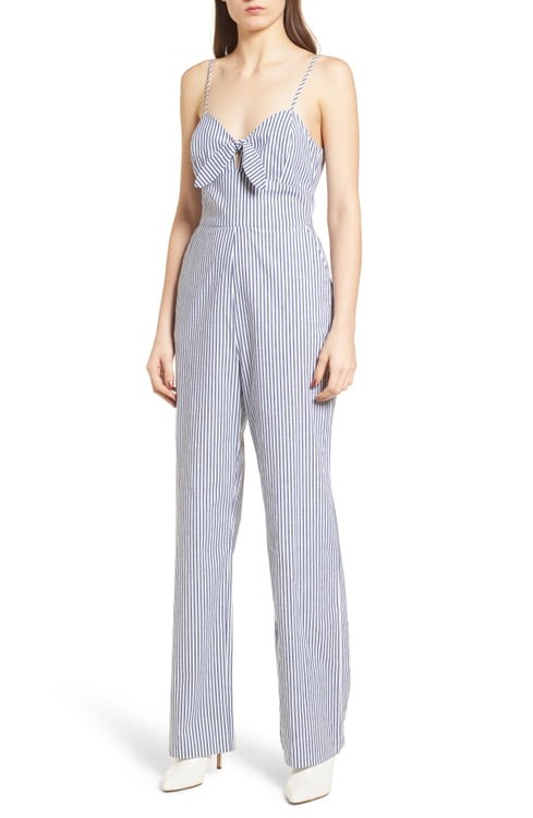 WAYF Tie Front Jumpsuit | Nordstrom