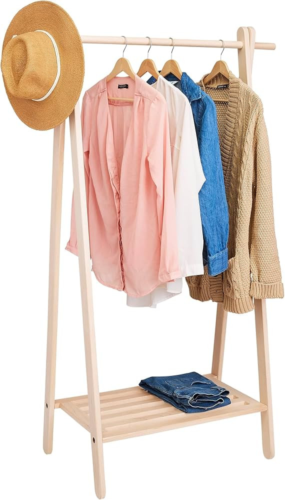 Pennsylvania Woodworks Handcrafted Maple Garment Rack - Sleek & Stylish Clothing Storage, Home Or... | Amazon (US)