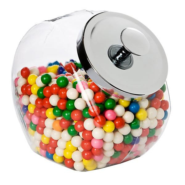 Anchor Hocking Glass Slant Jar with Metal Lid | The Container Store