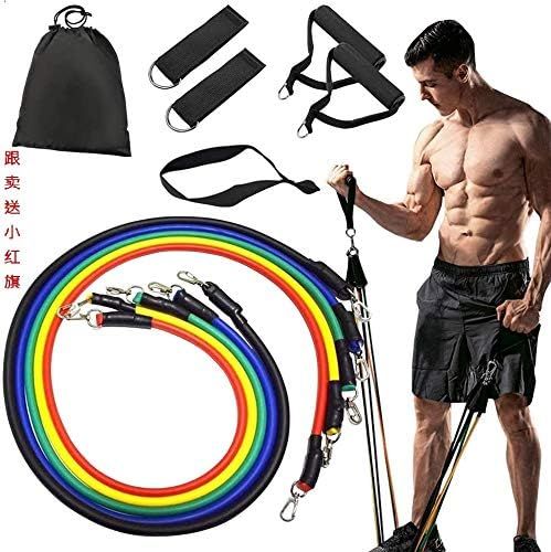 Resistance Bands Set Exercise Bands Home Workouts Include 5 Stackable Exercise Bands with Handles... | Amazon (US)
