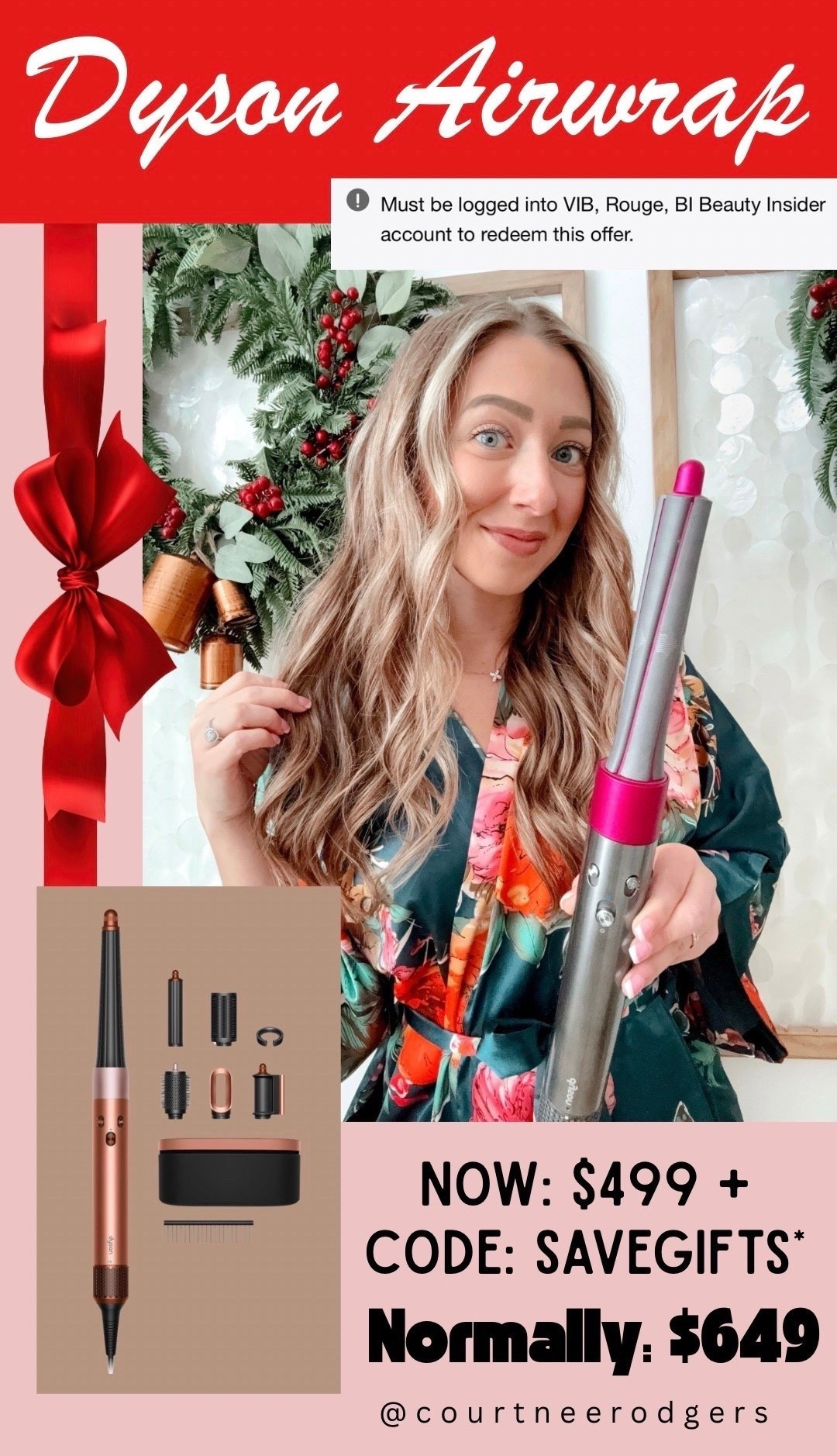 Dyson airwrap on sale with code: SAVEGIFTS when logged into your account!

Dyson Airwrap, Christmas gifts, gifts for her, beauty gifts 

#LTKGiftGuide #LTKPetite #LTKFindsUnder100