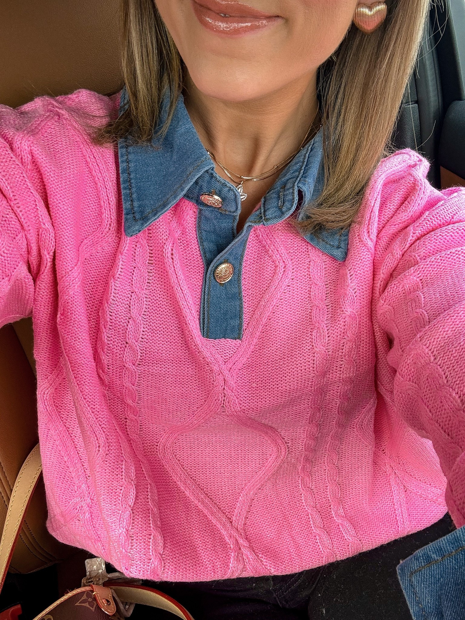 Obsessed is an understatement 💕 This pink and denim sweater from Amazon is so good. The cable knit texture paired with the denim collar and placket gives it that elevated, boutique-style look while still being incredibly comfortable and easy to wear. It’s the perfect statement sweater to carry you from winter straight into spring.

I love how this pink sweater instantly brightens up denim, trousers, or even white jeans for an effortless everyday outfit. The quality is amazing, the fit is flattering, and it’s one of those Amazon fashion finds you’ll reach for over and over again. Linked and saved for you in LTK ✨

#AmazonFashion #AmazonFinds #PinkSweater #DenimDetails #AmazonStyle #SpringStyle #EverydayOutfits #AffordableFashion #CableKnitSweater #CasualStyle #WomensFashion #StyleInspo #LTKStyle #LTKUnder50 #AmazonOutfit