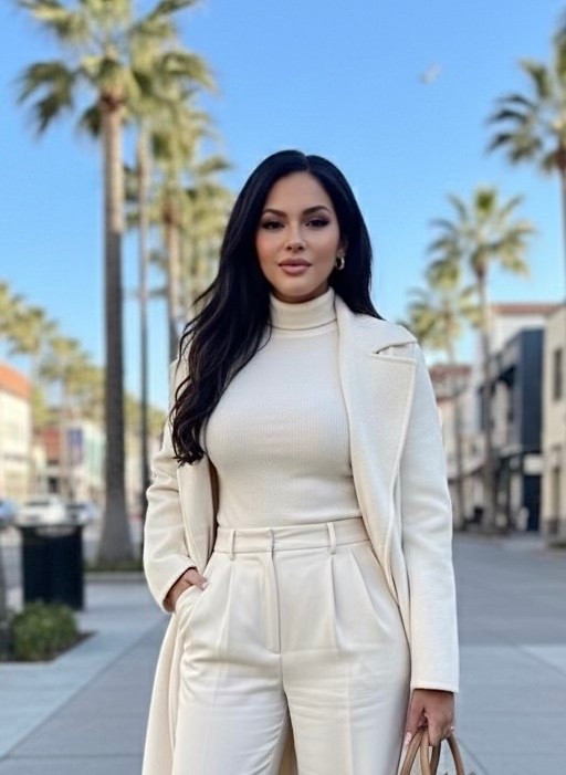A chic neutral outfit for fall and winter. Cream turtleneck, wide-leg trousers, and a structured coat. Such an easy go-to look.

#LTKTravel #LTKSeasonal #LTKdayinmylife