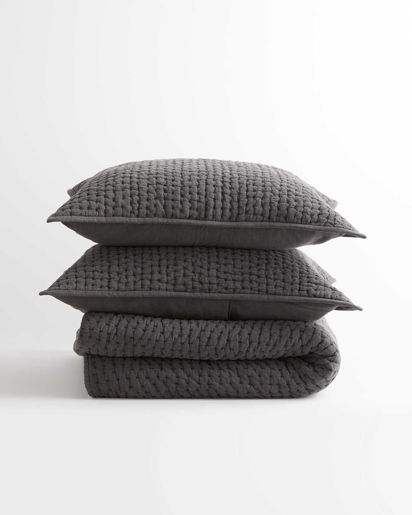 Stonewashed Handcrafted Cotton Quilt Set | Quince